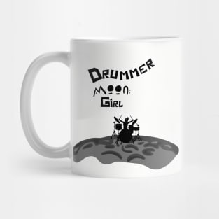 Drummer Moon Girl Mug